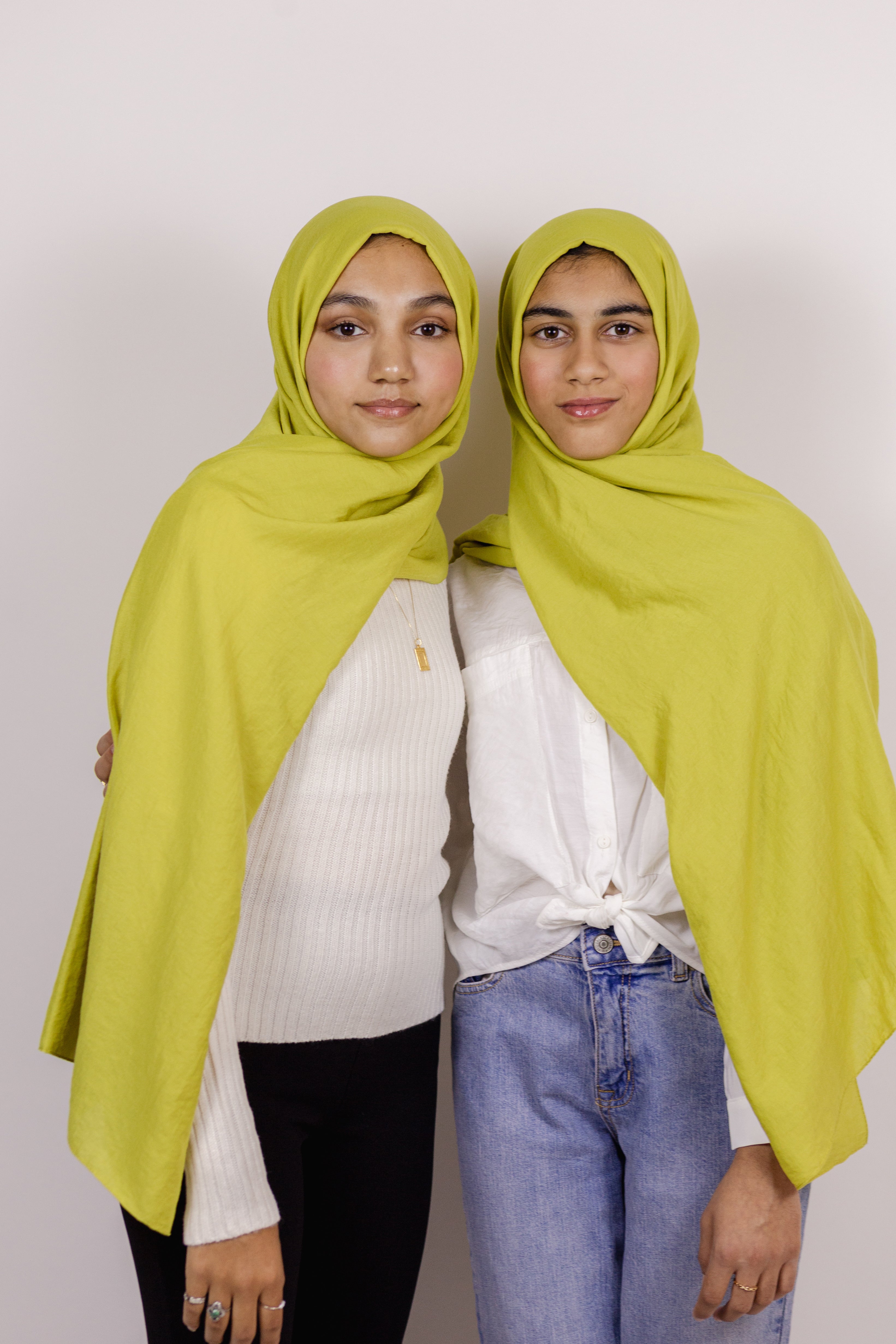 Sabaz Color Sabz - Lime Green color hijab – Charmeuse Designs